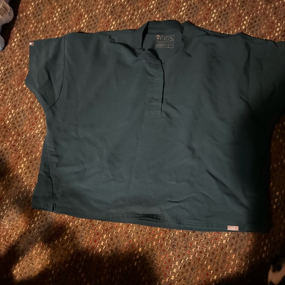 Figs Dahra Oversized Henley XXL Carribean Blue - Picture 5 of 5